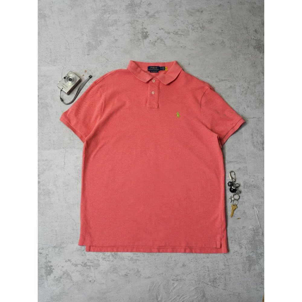 Polo Ralph Lauren Slim Fit Peach Pink Shirt